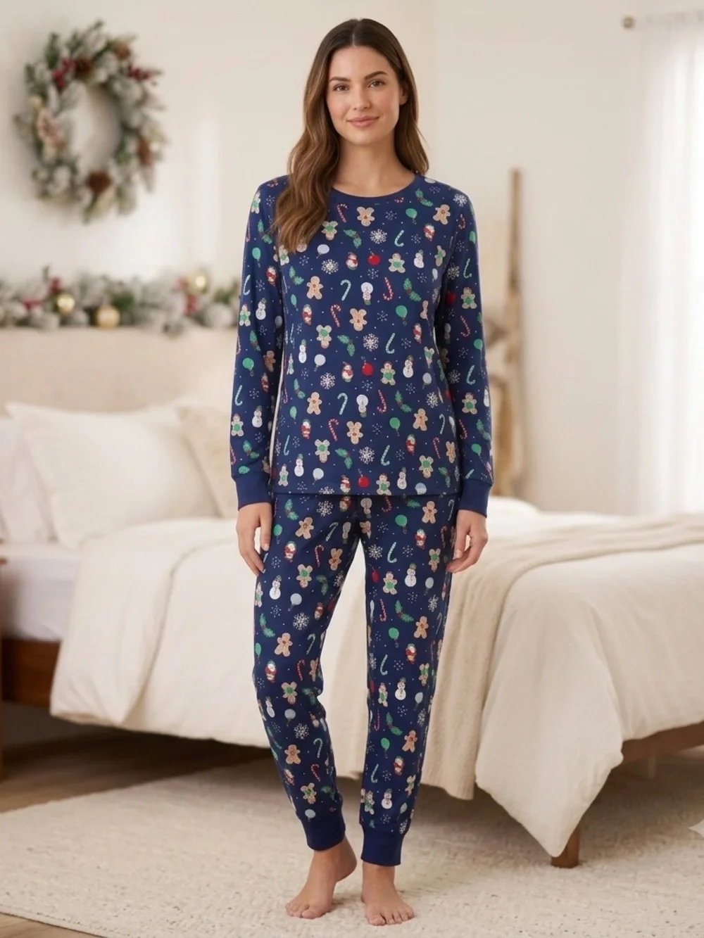 Jammies for Your Families Women's Holiday Pajama Set NWT